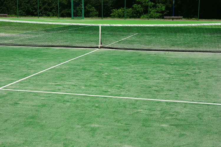 砂入り人工芝テニスコート